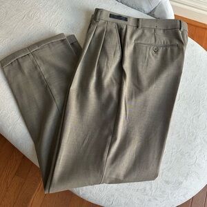 Italian Men's Classic Tan Dress Pants